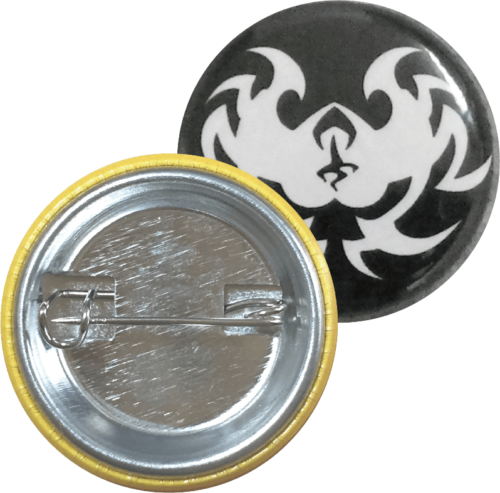 缶バッジ ノーマルピン(フックピン) 25mm円形 | 缶バッジ製作屋